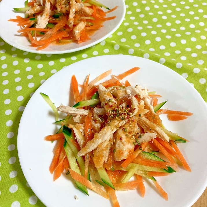 にんじんドレッシングdeにんじんおかずサラダ レシピ 作り方 By Cherry05 楽天レシピ